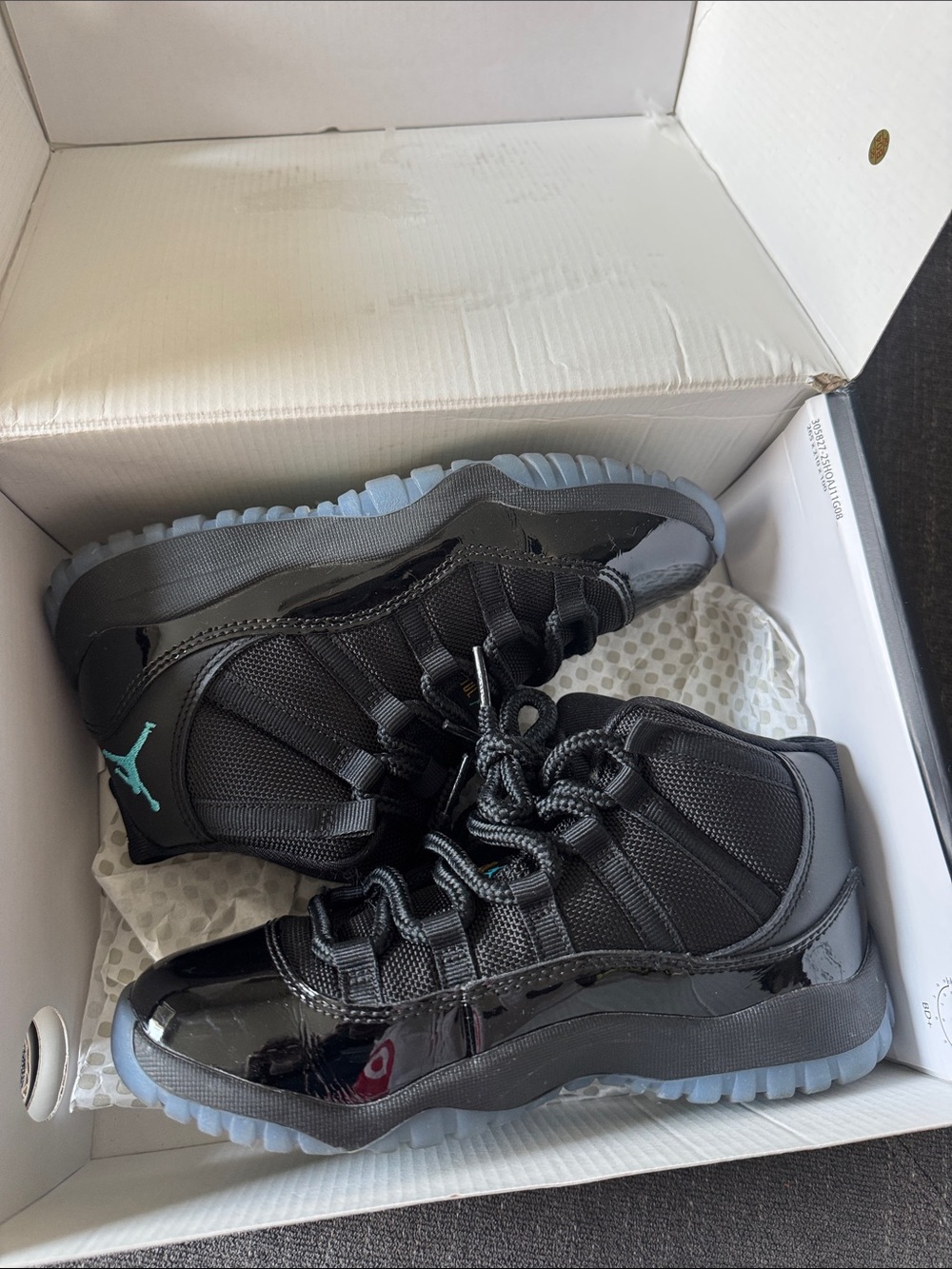 Air Jordan 11 Retro 'Gamma Blue' Inspired Black Sneakers